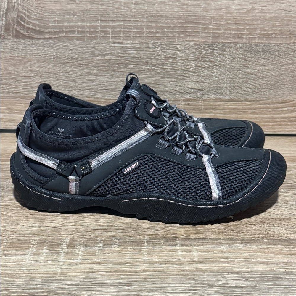 Jsport by Jambu Women's Tahoe water ready slip on sneakers size 9 black pink - Picture 10 of 11